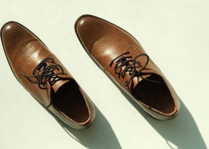 Photo leather shoes